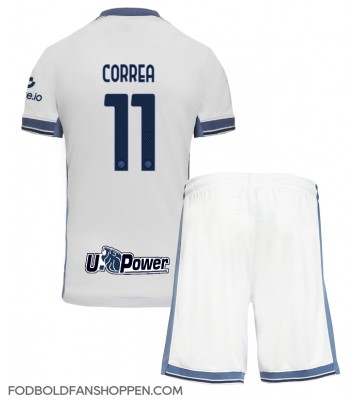 Inter Milan Joaquin Correa #11 Udebanetrøje Børn 2024-25 Kortærmet (+ Korte bukser)